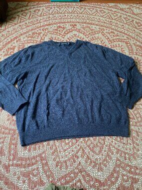 Deep Blue Nautica Knit V Neck Sweater